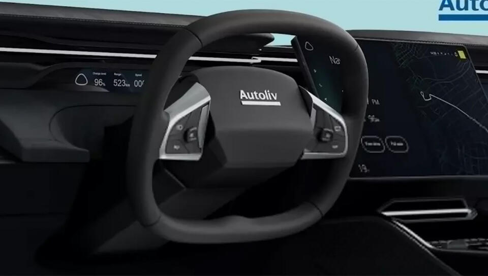 World’s First Foldable Steering Wheel for Self-Driving Cars Unveiled at ...