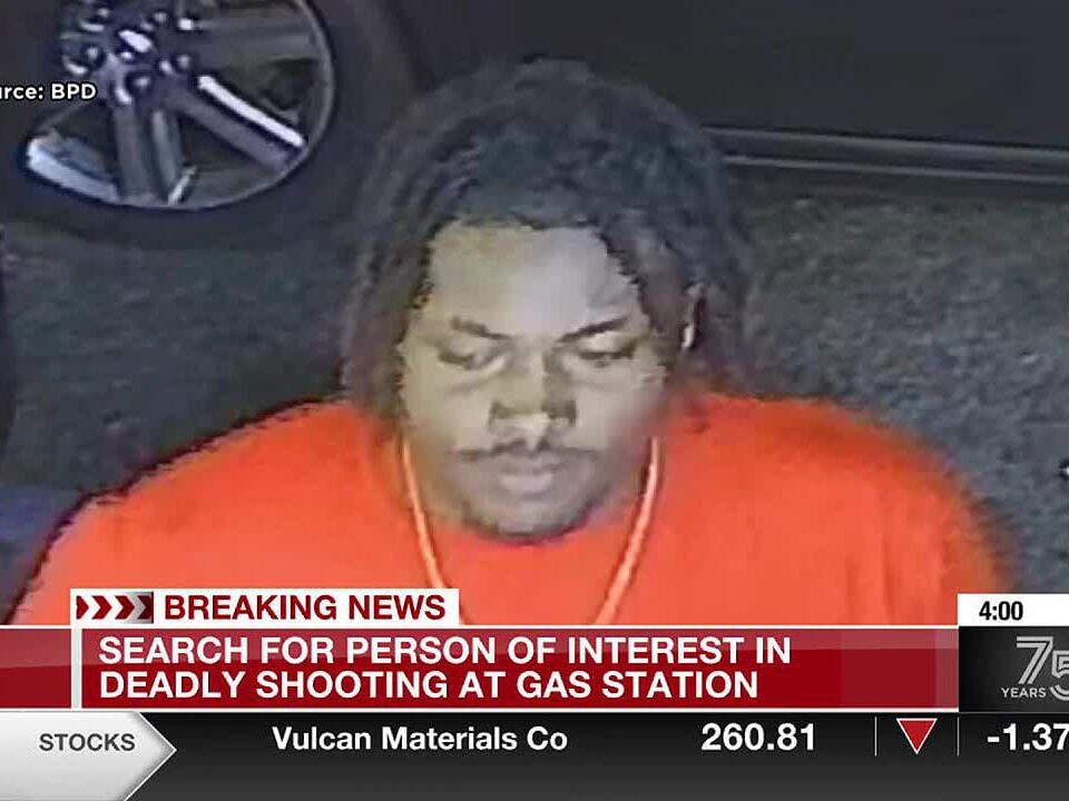 Search for person of interest in deadly shooting at gas station