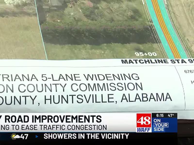 Madison County leaders planning road expansion to Wall Triana Hwy. in