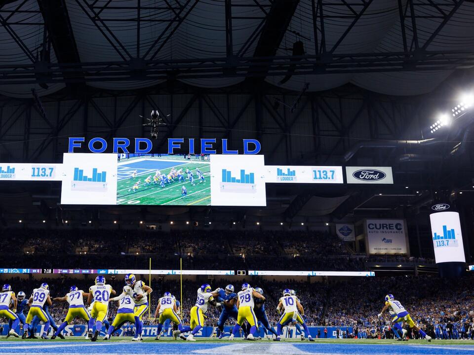 How loud is Ford Field? Lions fans set new record for decibel level