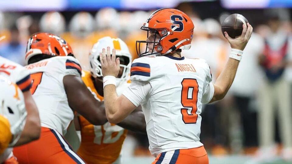 Syracuse QB Steve Angeli says he’s on track after season-ending Achilles tear