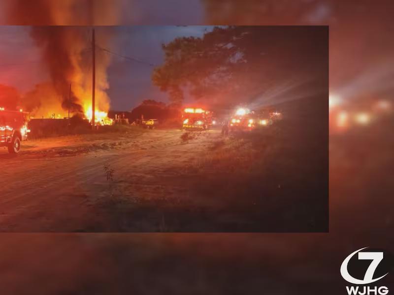 Firefighters respond to mobile home fire in Mossy Head