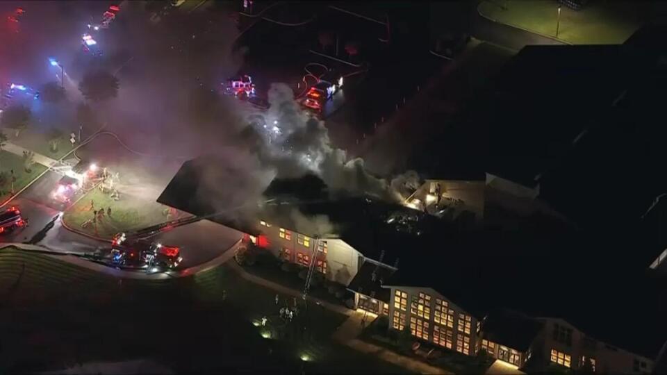 NJ church catches fire after being struck by lightning, officials say ...