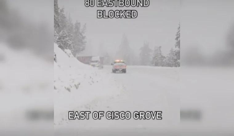 Big Rig Jackknife on I-80 Near Big Bend Causes Traffic Delays in Placer ...