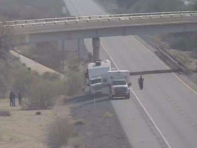 Interstate 10 closed in both directions south of the Valley near Sacaton