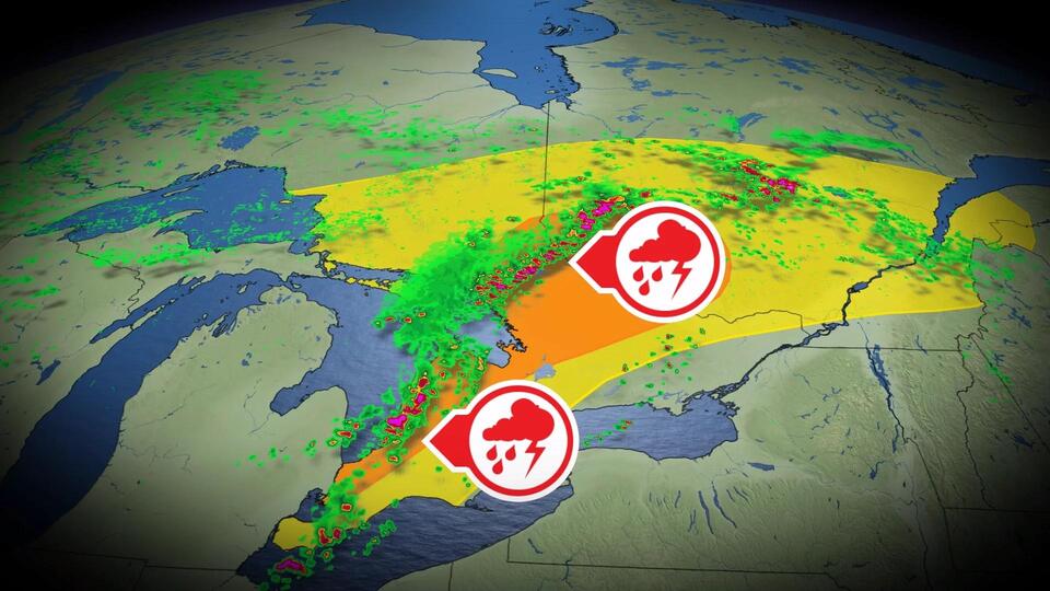Severe storm risk could upend outdoor plans Monday in Ontario - NewsBreak