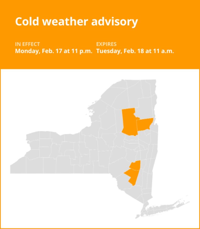 NY weather update: Cold weather advisory affecting New York until ...