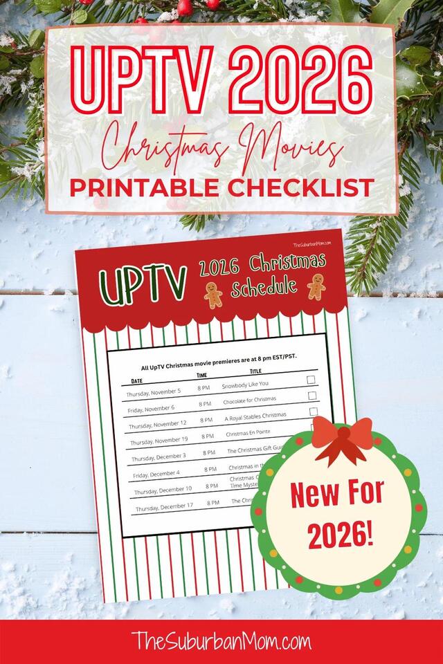 UPtv Christmas Movie 2026 Schedule Checklist – Free Printable - NewsBreak