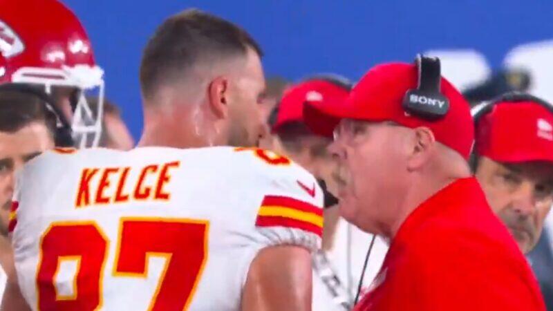 Travis Kelce and Andy Reid's Sideline Confrontation During Chiefs' Struggles