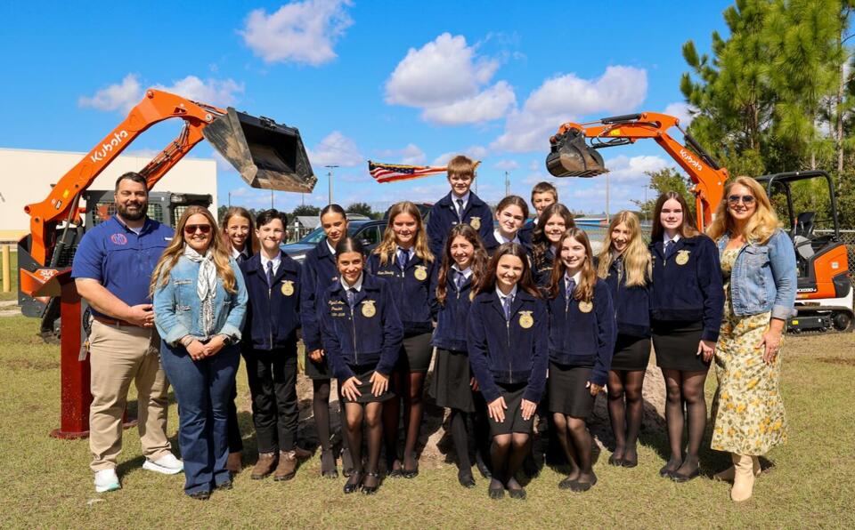 Groundbreaking for Harmony Middle School pole barn - NewsBreak