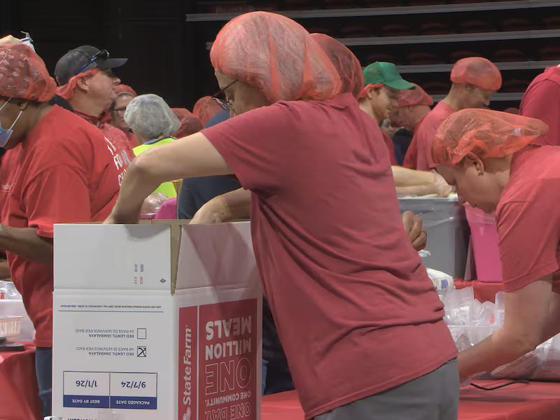 The CEFCU Arena in Normal was the place to be for those joining the