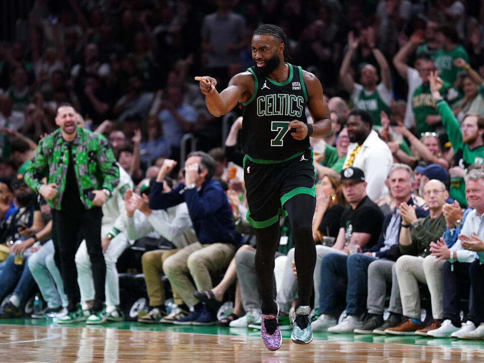 Jaylen Brown Is Caught In Disbelief As Reporter Questions Him On Team