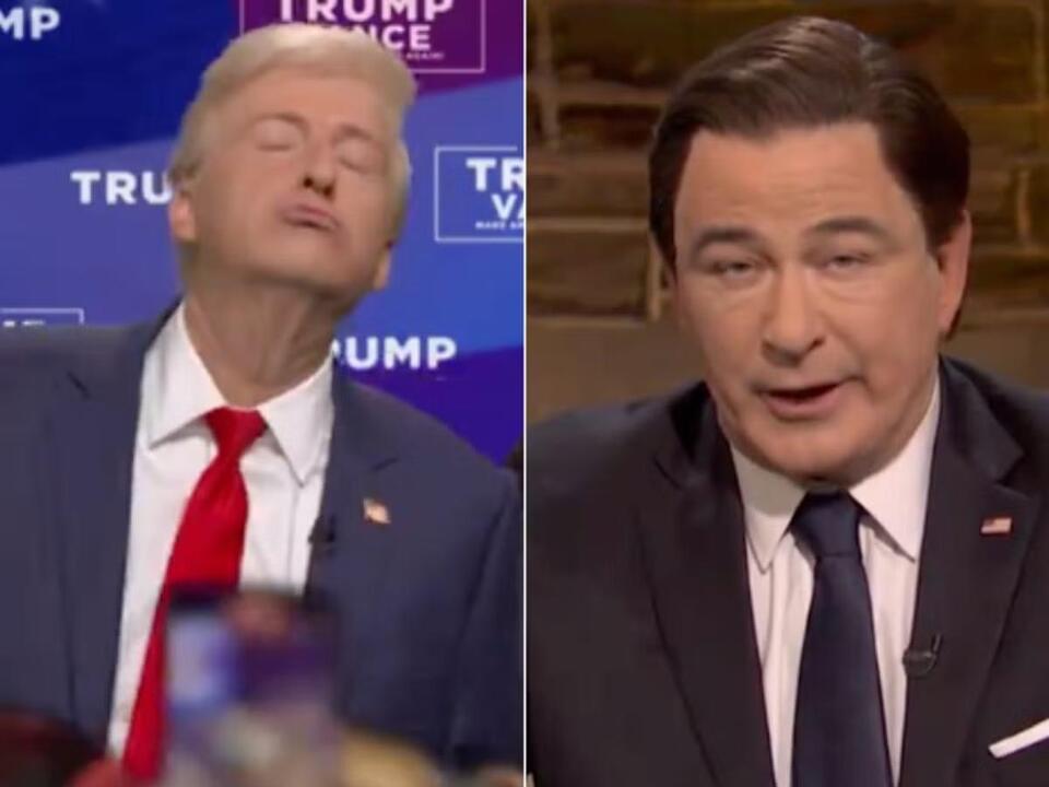 SNL mocks Trump’s danceathon town hall and Harris’s Fox News