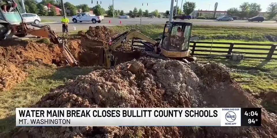 Bullitt County Schools closed due to water main break - NewsBreak