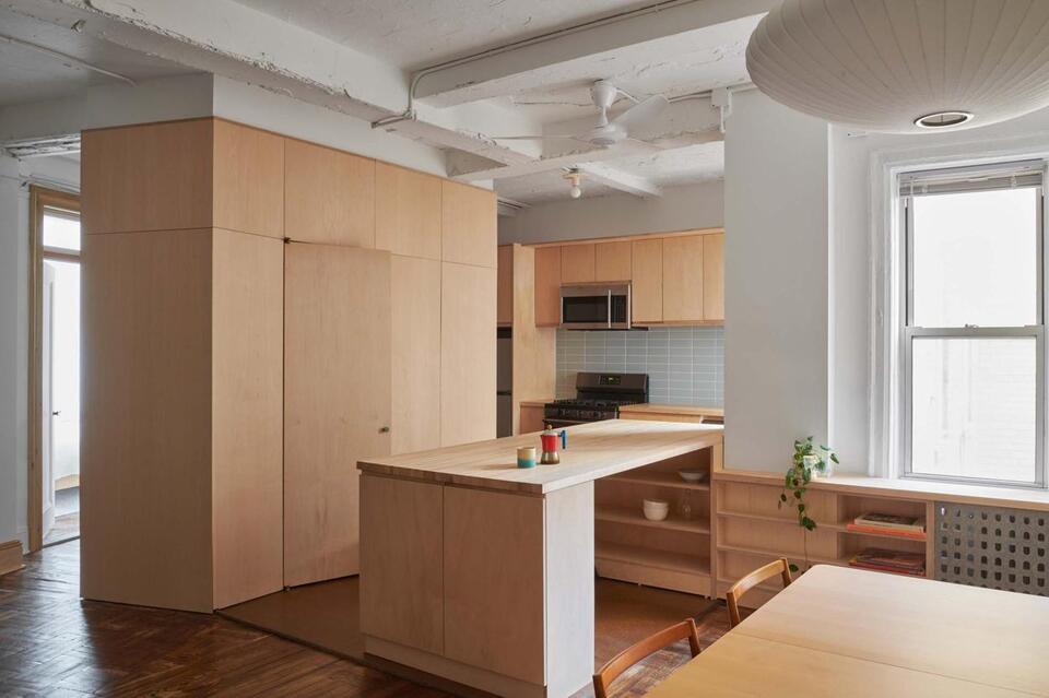 CO Adaptive deconstructs an apartment to reuse 70 percent of its materials in its renovation