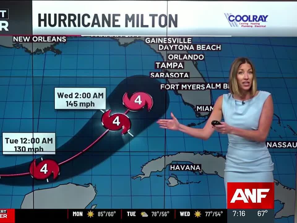 Hurricane Milton strengthens into a Category 3 storm as Florida ...