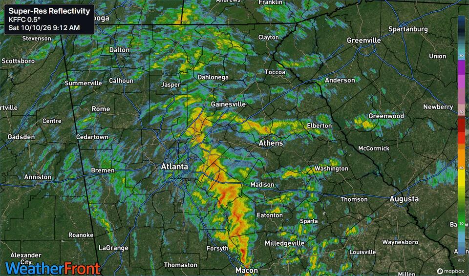 Heavy rain, strong winds impacting Georgia as Isaias remnants move through