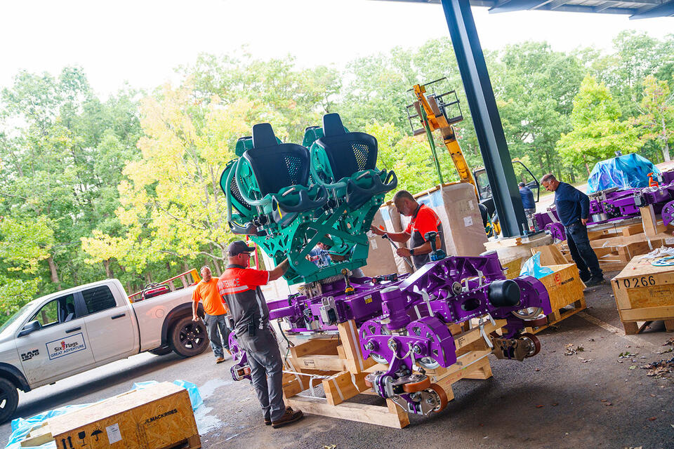 Six Flags Great Adventure Reaches major Bakunawa construction milestone ...