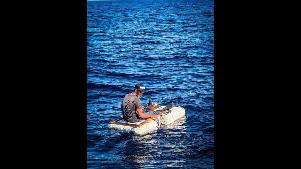 Cuban migrant found on tiny foam homemade raft off Key Biscayne, feds ...