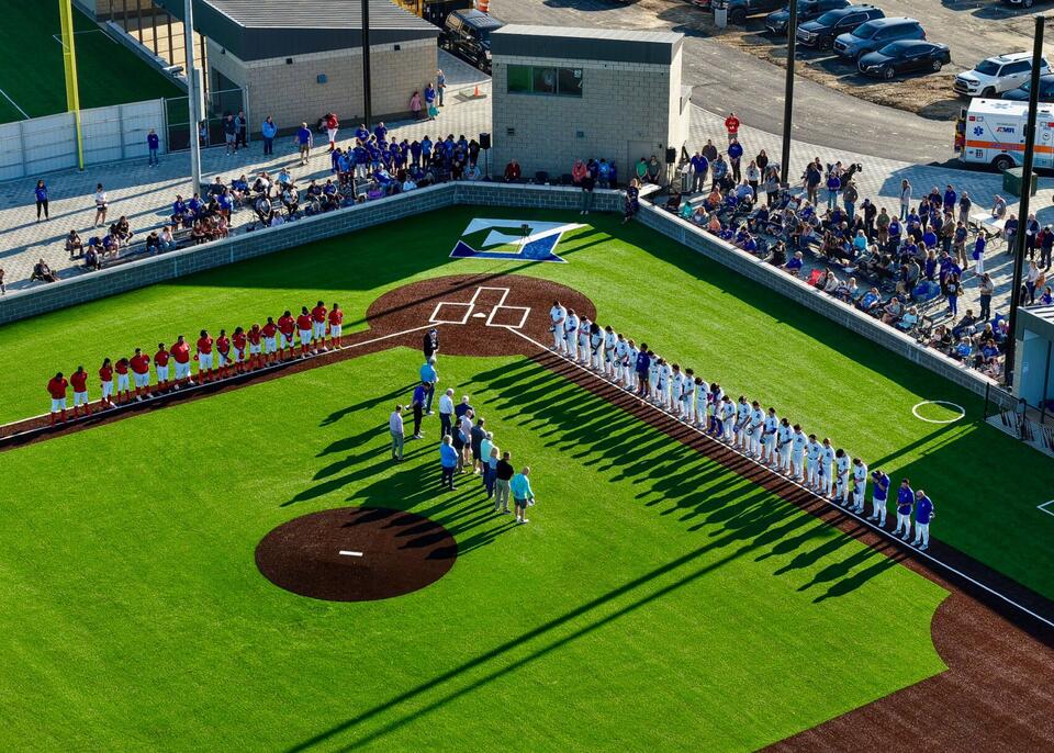 ECCA baseball opens renovated Eagleton Ballpark with first home game ...