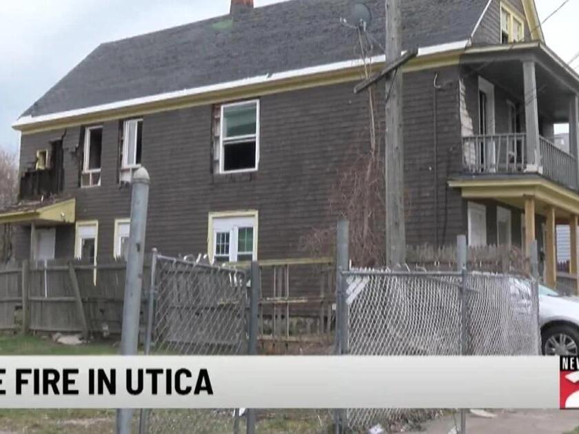 Utica Firefighters Battle Early Morning House Fire