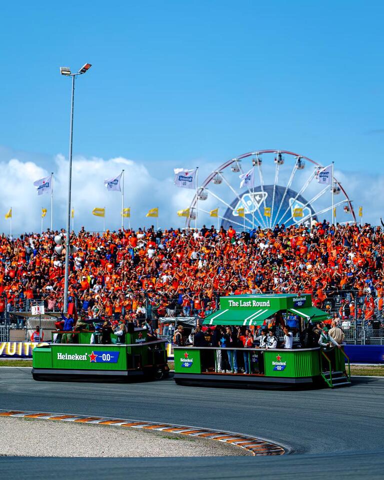 Heineken took fans around Zandvoort for one last lap