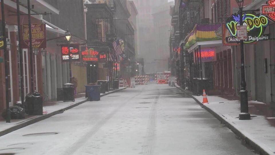Rare winter storm brings heavy snow, sleet, and ice to Louisiana and ...