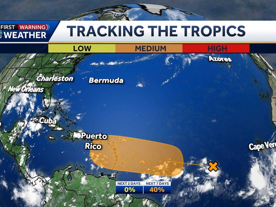 Medium chance of tropical development in the Central Atlantic over the ...