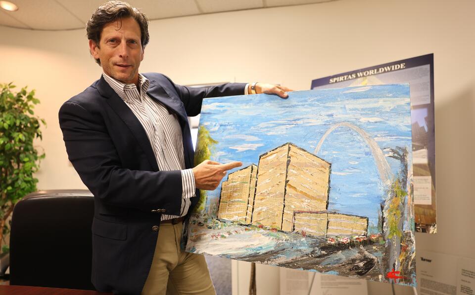 He tears down buildings for a living. Then he turns the wreckage into art