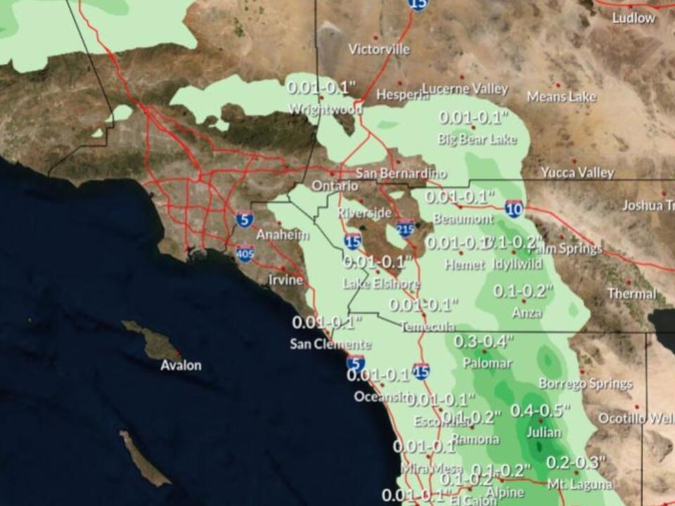 Rain incoming for parts of Southern California; 80 MPH winds possible in next powerful storm system