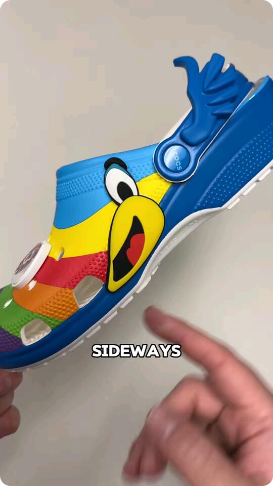 Wearing the Froot Loops Crocs - NewsBreak