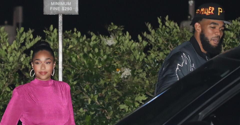 Jordyn Woods & Karl-Anthony Towns Twin in Matching Fur Coats, Denim & Cream Shoes – NewsBreak