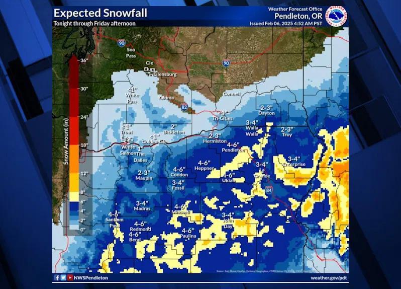 Snowy week to end even snowier: Winter storm warning issued for Central ...