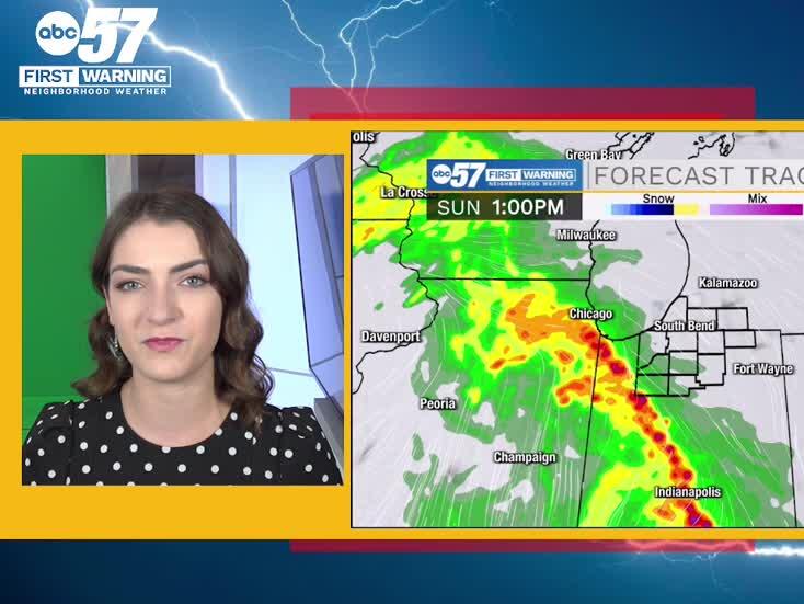 Tracking two rounds of potentially strong to severe storms today