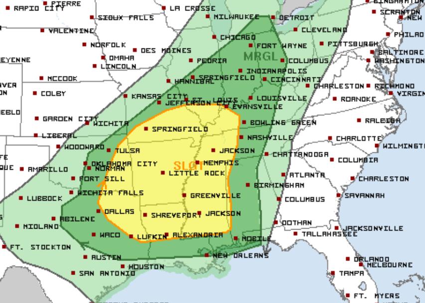 Saturday’s Tornado Risk For East Texas Has Been Expanded - NewsBreak