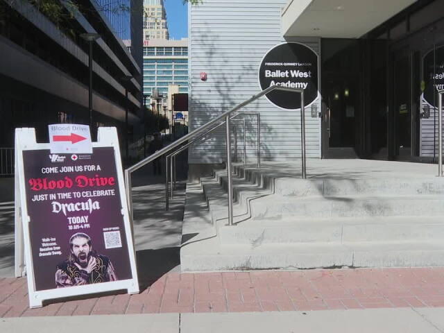 Even 'Dracula' donated to help a Ballet West blood drive