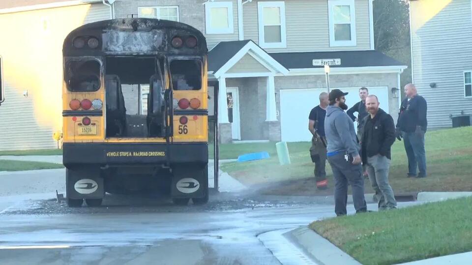 Indiana bus driver saves students as bus catches fire - NewsBreak