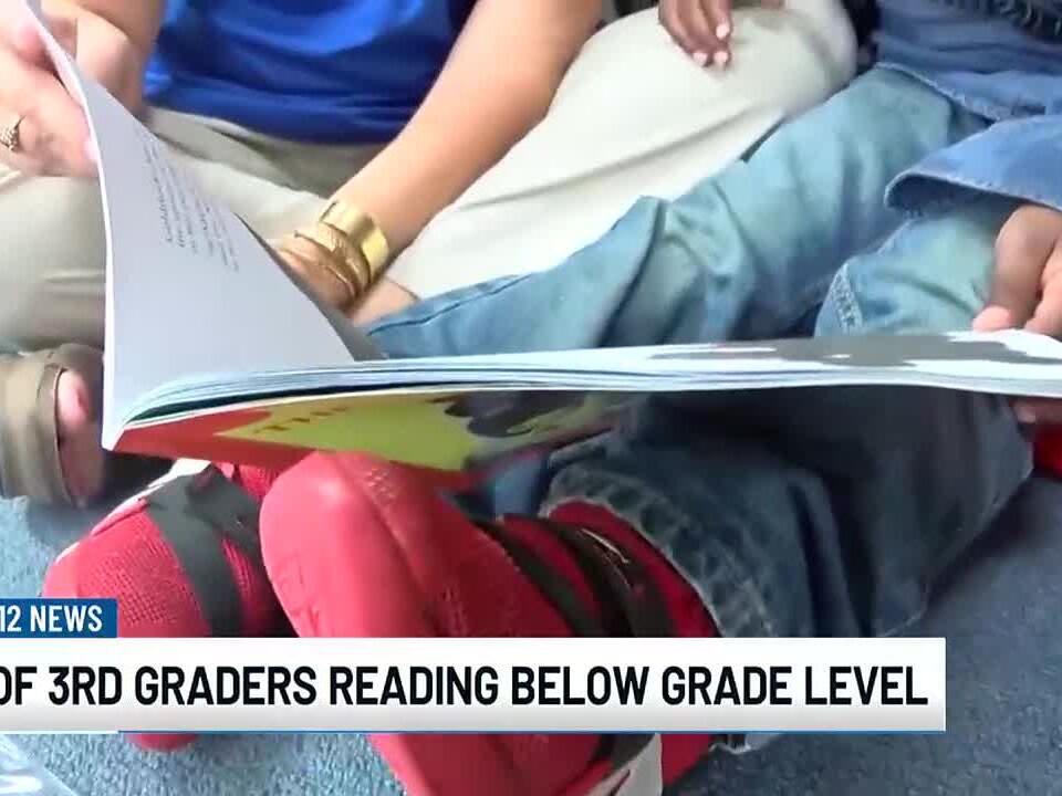 9% of 3rd graders reading below grade level