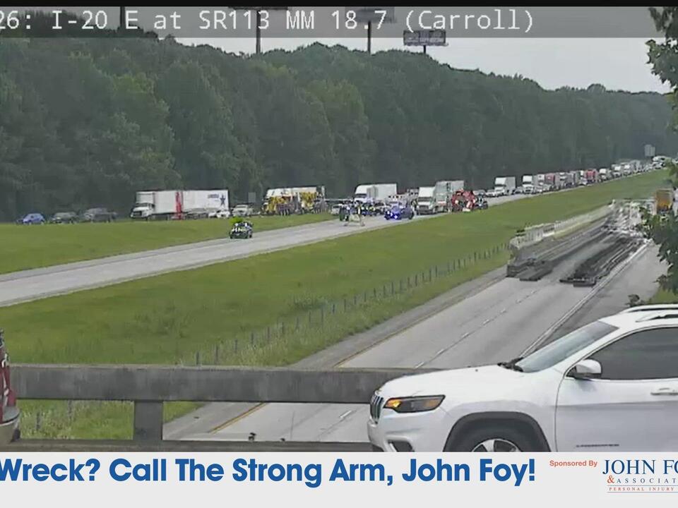 All lanes of I-20 shut down in Carroll County after deadly crash where ...
