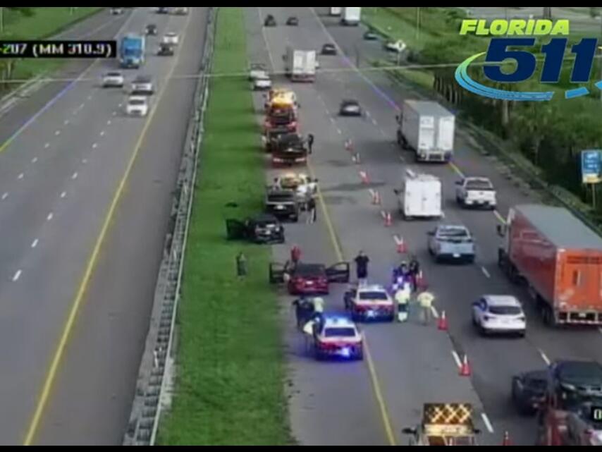 I-95 North reopens after 8-vehicle crash in St. Johns County, fire ...