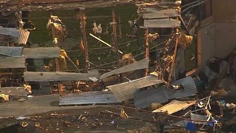 Widespread devastation after tornado-warned storms in Texas
