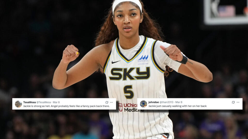 Fans Lose It Calling Angel Reese A Fanny Pack After Piggyback Ride With ...