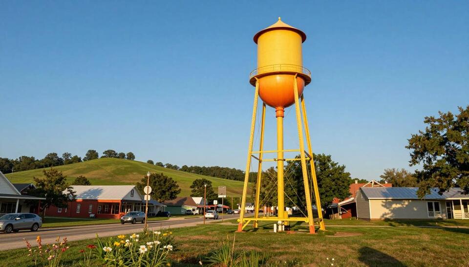 The Alabama Town Where a Giant Peach Has Been Watching Traffic 1981