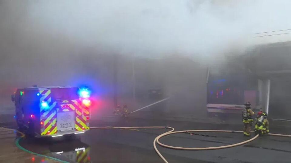 Evacuations ordered in mile radius of Newport fire for potential ...