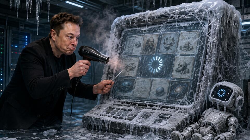 Grokipedia looks frozen solid