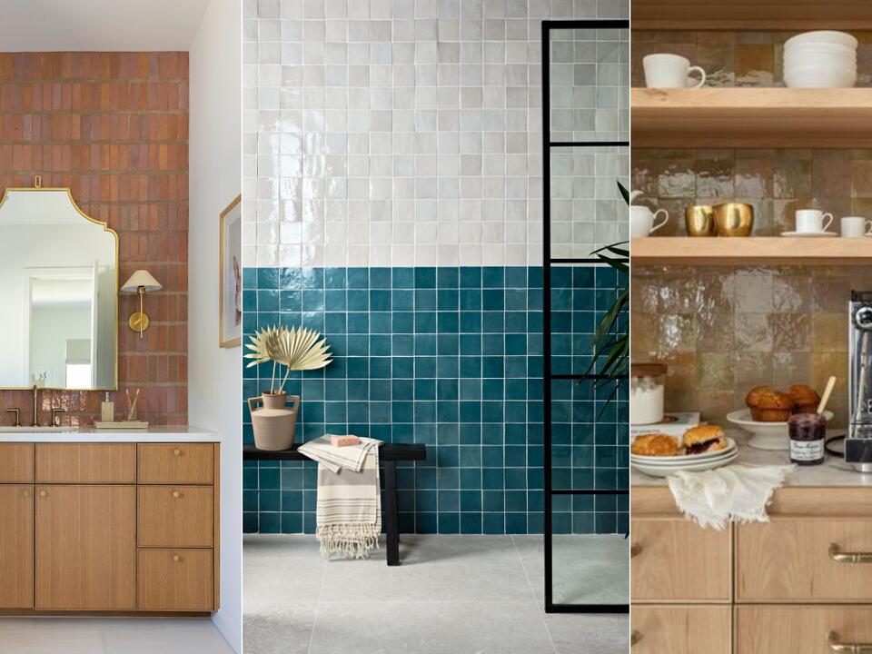 This interior designer gave Zellige tiles a 2024 update and the