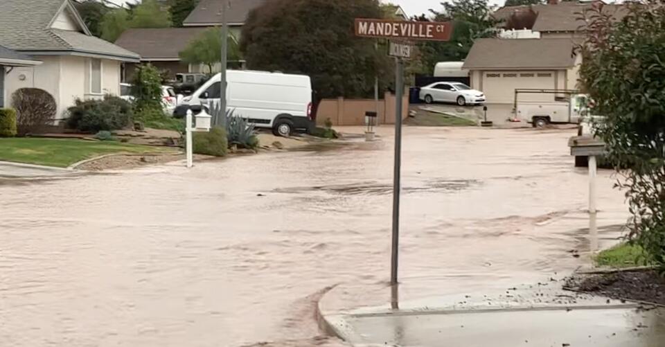 The massive California storm brings flooding to Orcutt and Santa Maria