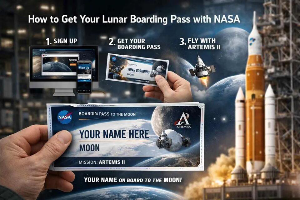How to get your lunar boarding pass with NASA to send your name on the ...