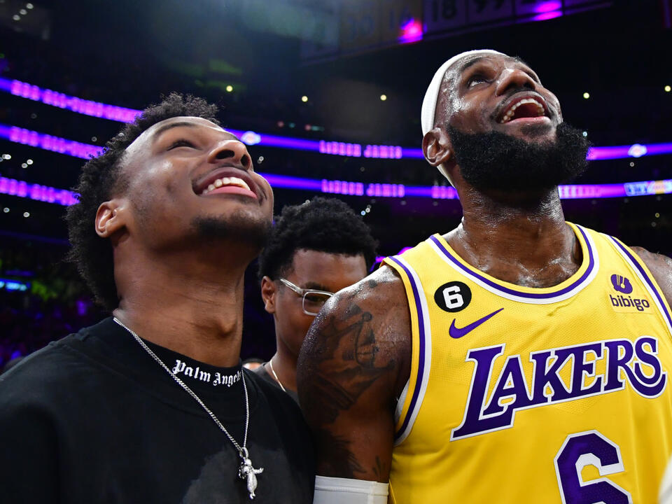 LeBron and Bronny James Steal the Spotlight at Lakers Media Day with ...