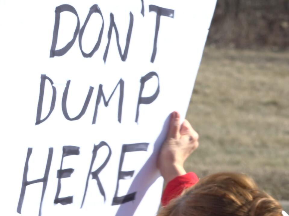 Protest held outside of Romulus waste facility amid transportation concerns